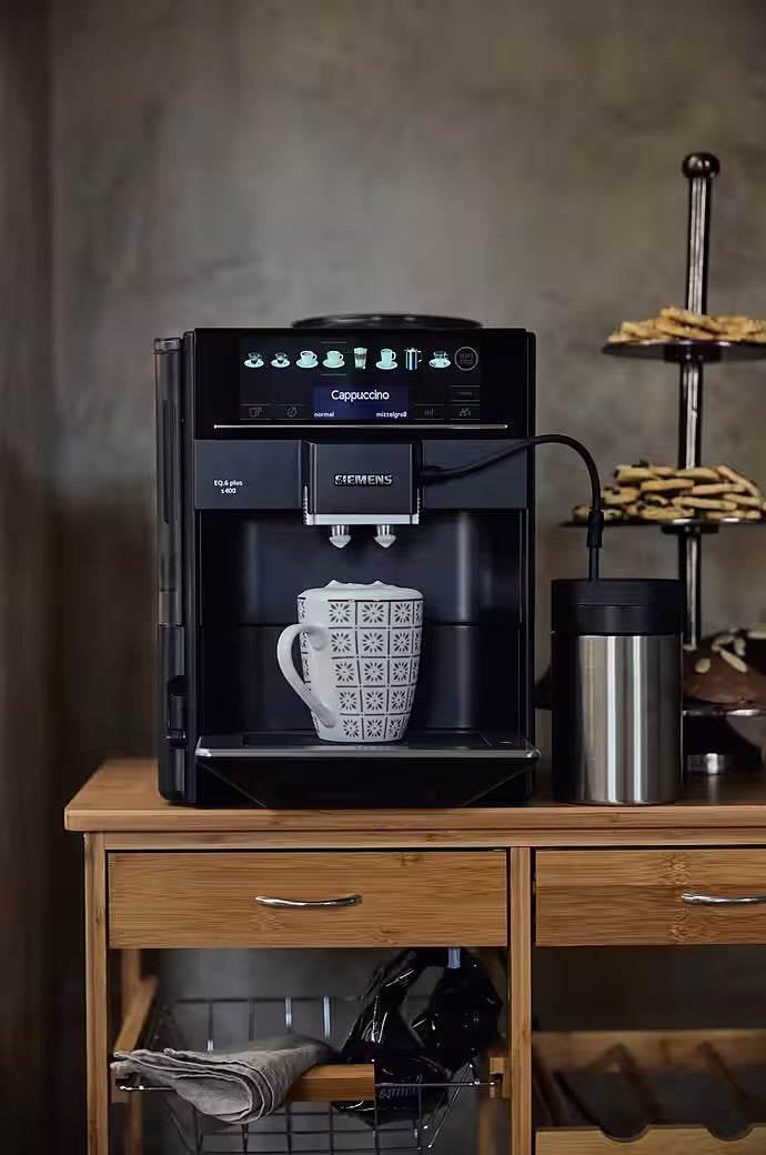 SIEMENS
Kaffeevollautomat EQ6 plus s400 TE654509DE, Doppeltassenfunktion, Keramikmahlwerk