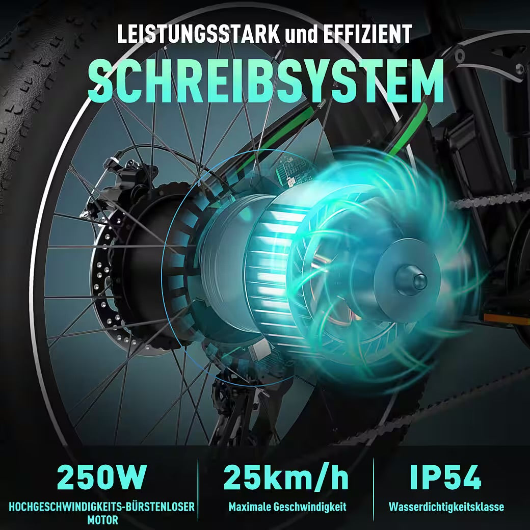 E-Bike Mountainbike 26*4,0 Zoll Elektrofahrrad EMTB mit 48V15Ah Samsung Akku