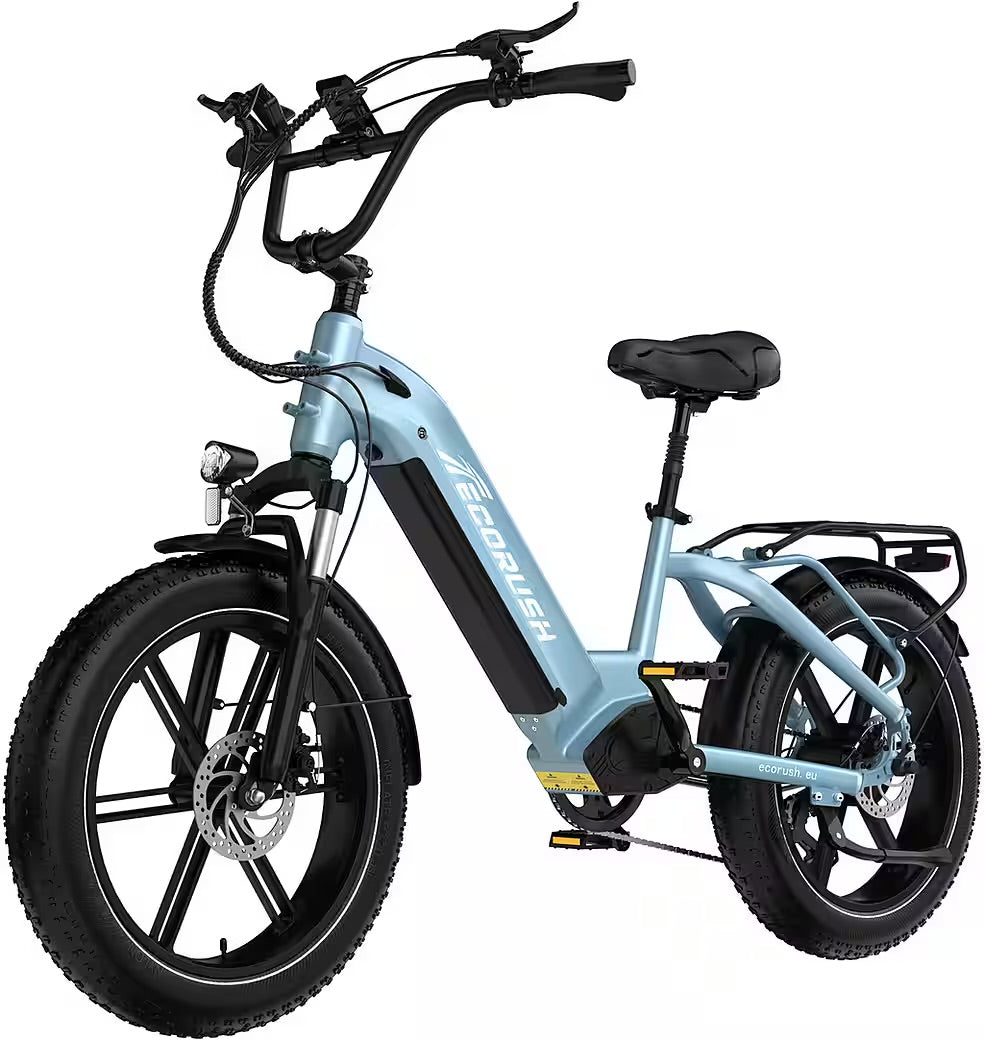E-Bike Mountainbike Elektrofahrrad 20*4,0 Zoll Pedelec StVZO mit 15,6Ah Akku Max 70-120km