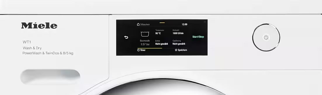 MIELE Waschtrockner WTR860WPM PWash&TDos 8/5 kg