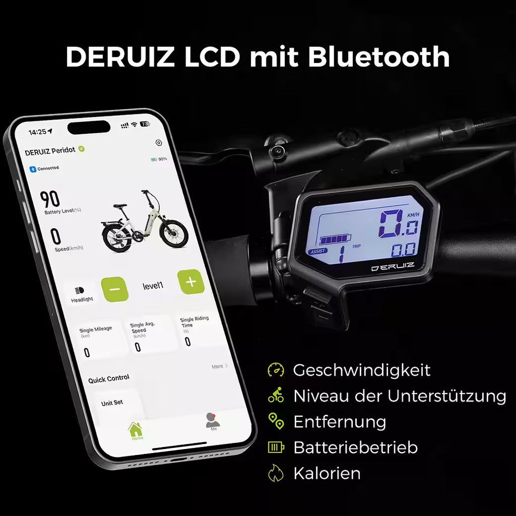 E-Bike Faltrad Peridot 20-Zoll Klapprad mit 500 Wh Akku – 250 W Heckmotor