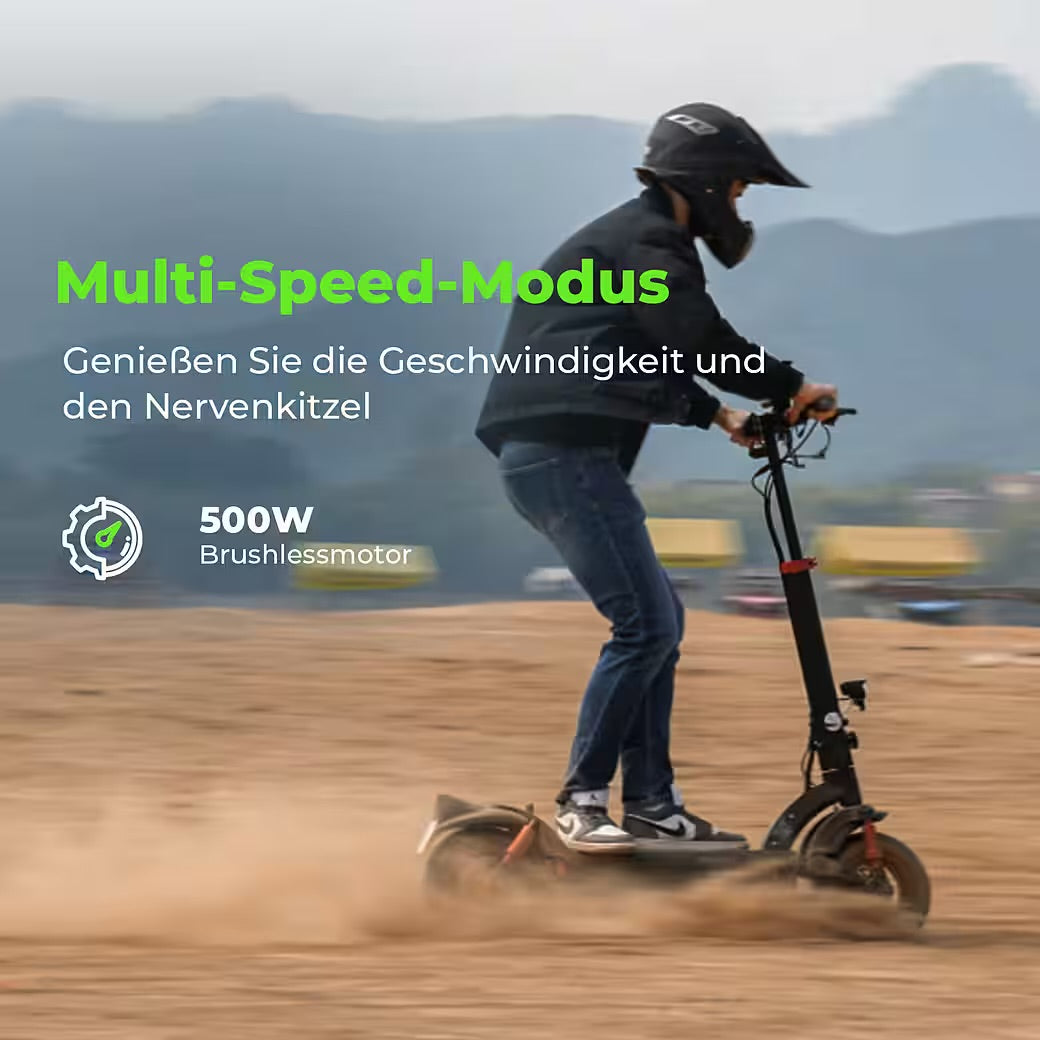 E-Scooter Offroad mit Straßenzulassung (ABE) 11-Zoll-Reifen,80km Reichweite