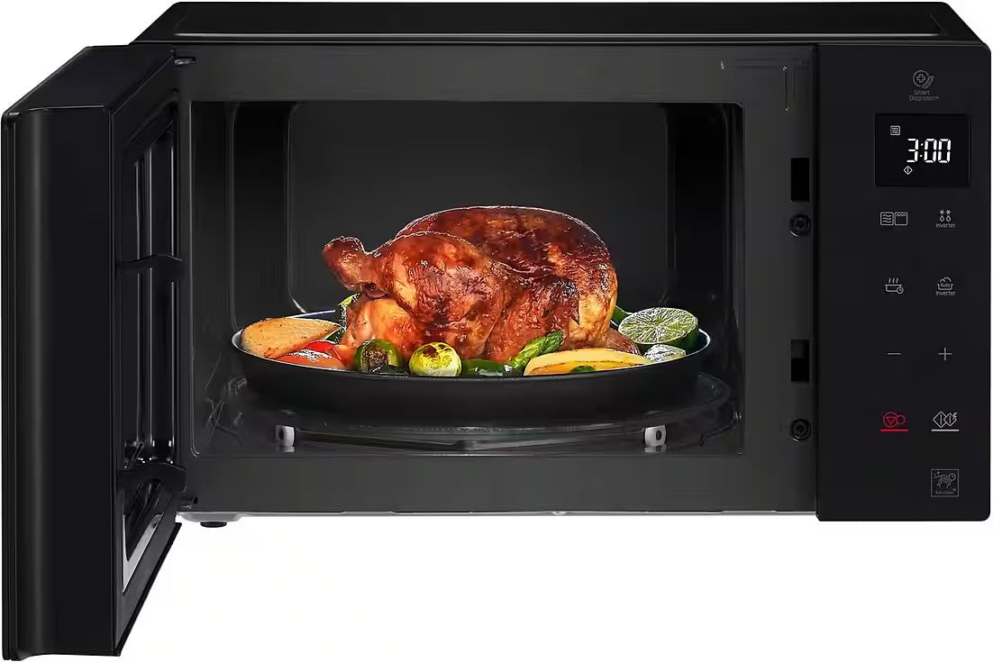 LG Mikrowelle MH 6535 GIS, (25 L, 1000 Watt) mit Quarzgrill, Smart Inverter Technologie & EasyClean