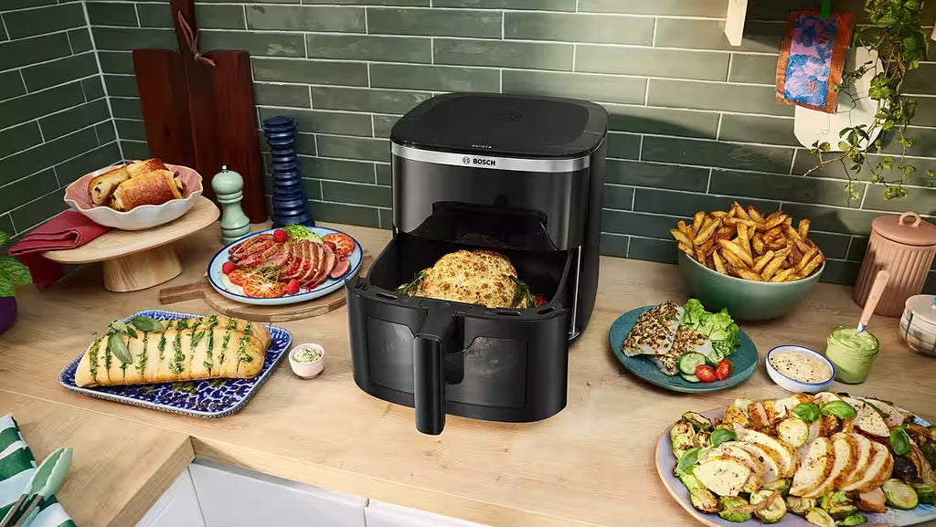BOSCH Heißluftfritteuse Air Fryer Serie 6, MAF671B0, 7,2l, Sichtfenster, 7 Programme, schwarz