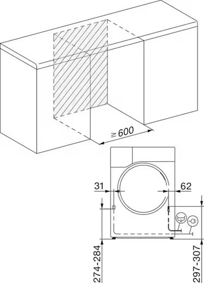 MIELE Wärmepumpentrockner TSC643WP EcoSpeed&8kg