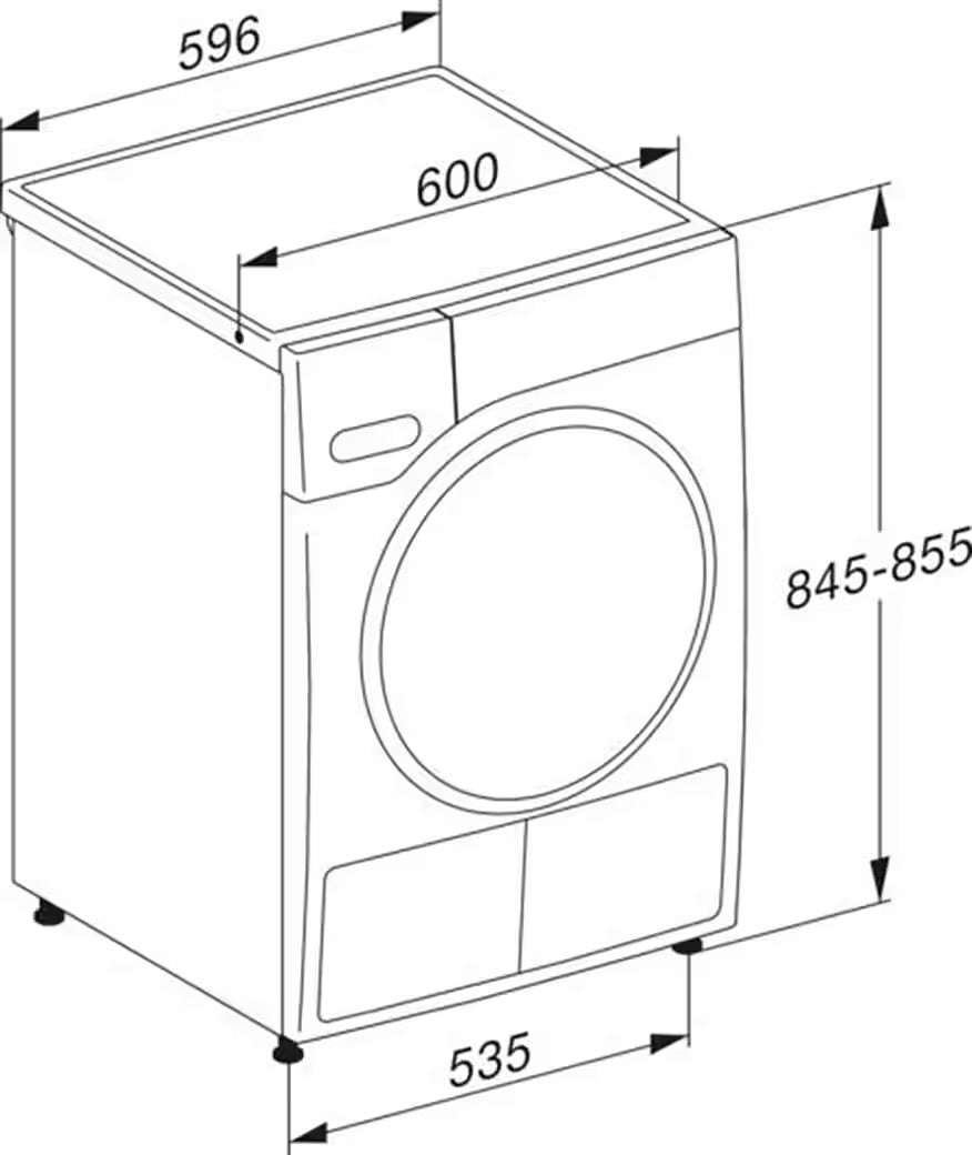 MIELE Wärmepumpentrockner TSC643WP EcoSpeed&8kg