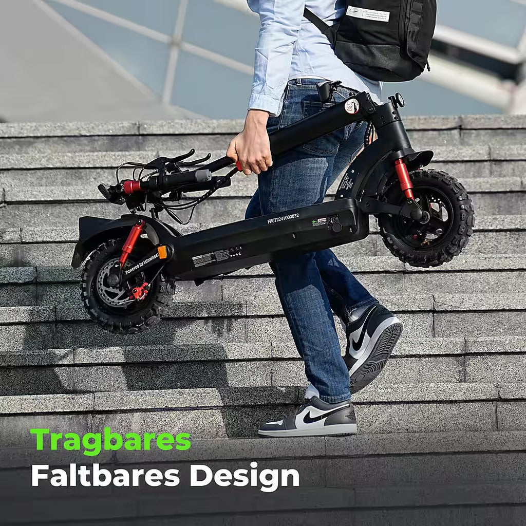 E-Scooter Offroad mit Straßenzulassung (ABE) 11-Zoll-Reifen,80km Reichweite