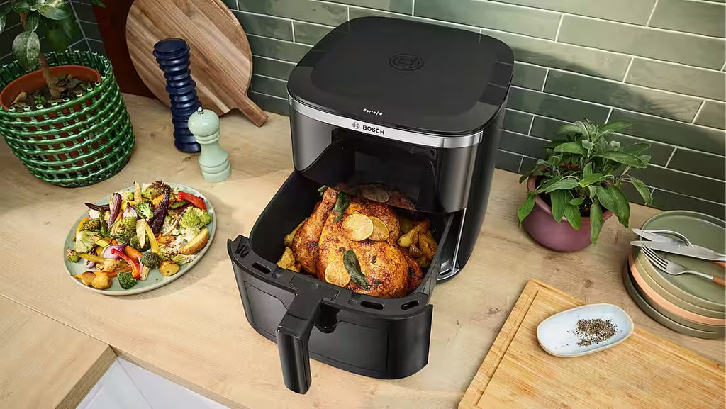 BOSCH Heißluftfritteuse Air Fryer Serie 6, MAF671B0, 7,2l, Sichtfenster, 7 Programme, schwarz