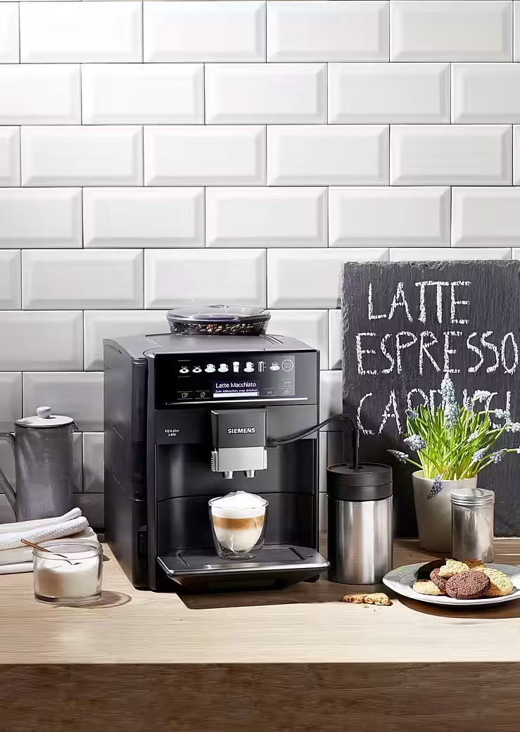 SIEMENS
Kaffeevollautomat EQ6 plus s400 TE654509DE, Doppeltassenfunktion, Keramikmahlwerk